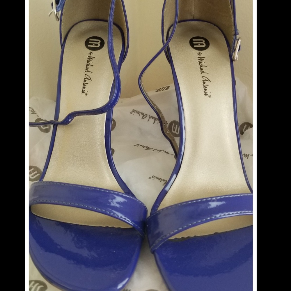 Michael Antonio patent leather heels